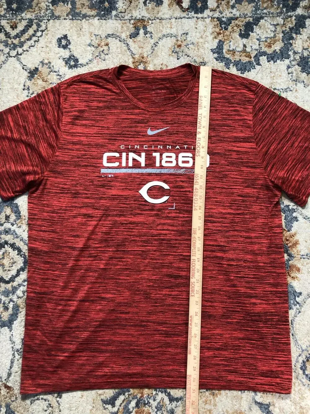 Cincinnati Reds Shirt Mens Large Red MLB Baseball Nike Graphic Tee CIN 1869